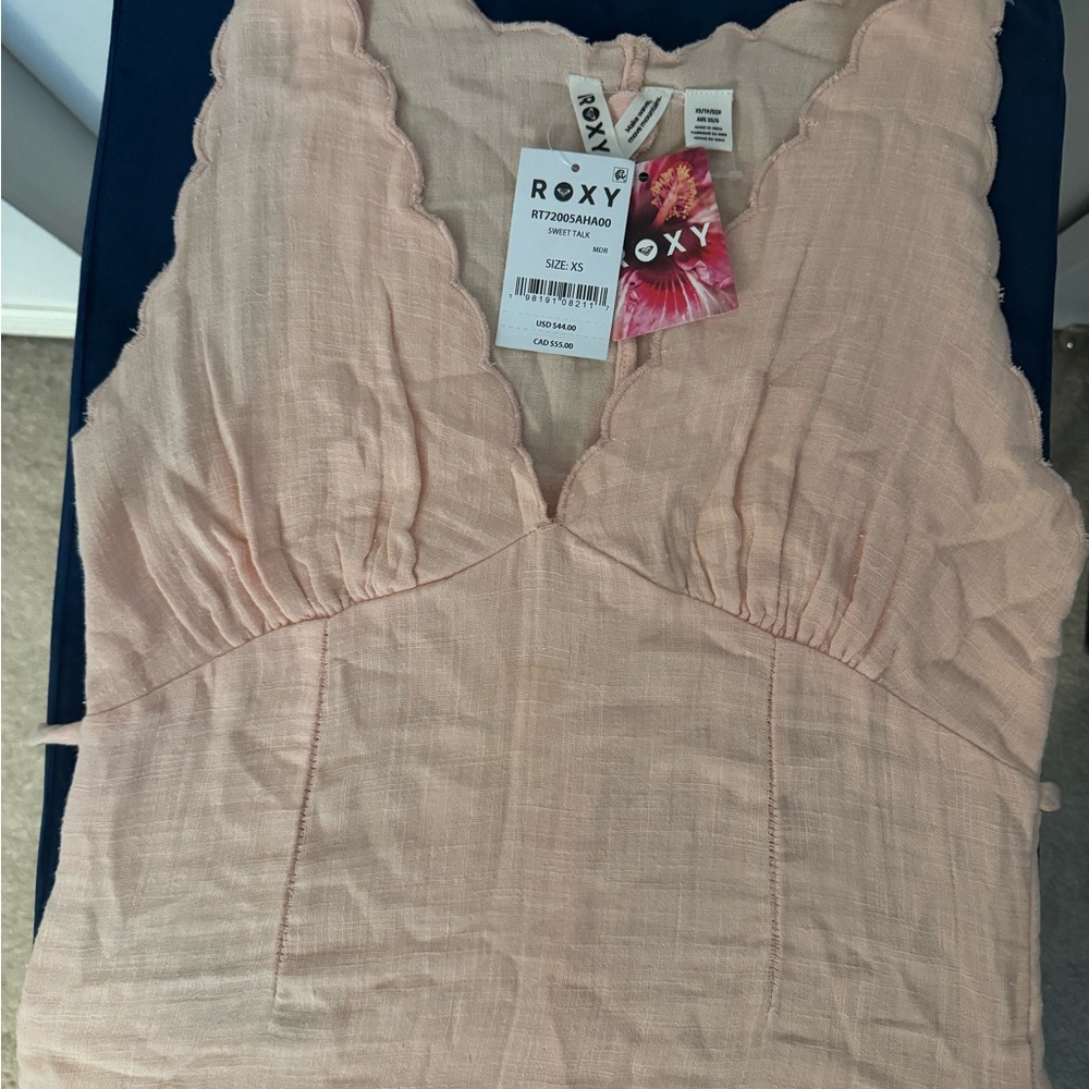 Roxy Peach Sweet Talk Top - New with Tags